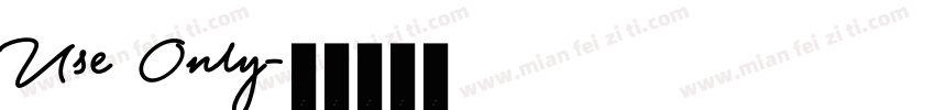 Use Only字体转换
